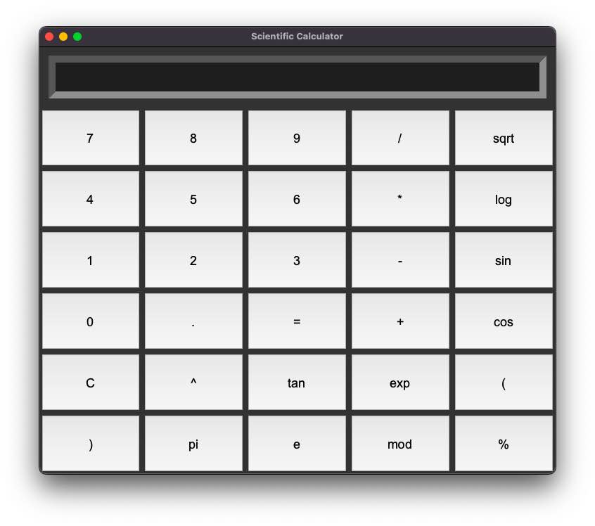scientific calculator using  python