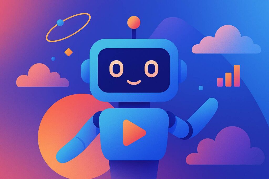 Colorful illustration of a futuristic AI robot representing Qwen 3 2507 by Alibaba