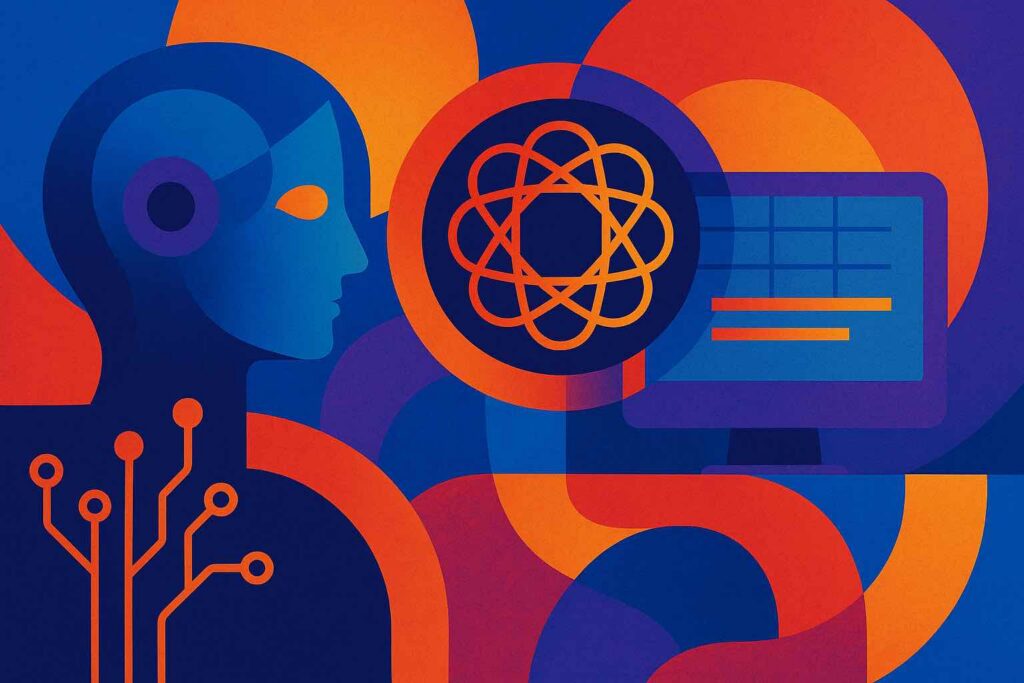 Colorful abstract illustration representing Anthropic Claude Opus 4.1 and agentic AI technology